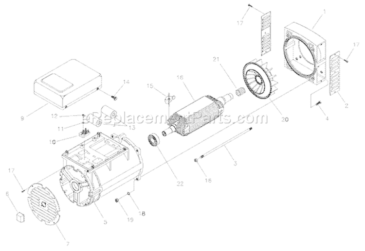 Page A Diagram and Parts List for 040302-0  Briggs and Stratton Generator